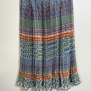 Elegant Multicolor Maxi Skirt
